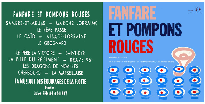 Fanfare et pompons rouges