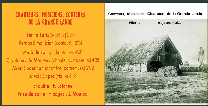 Conteurs, musiciens, chanteurs de la Grande Lande