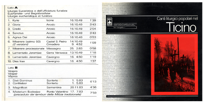Canti liturgici popolari nel Ticino