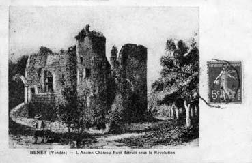 Iconographie - L'ancien château-fort détruit sous la Révolution
